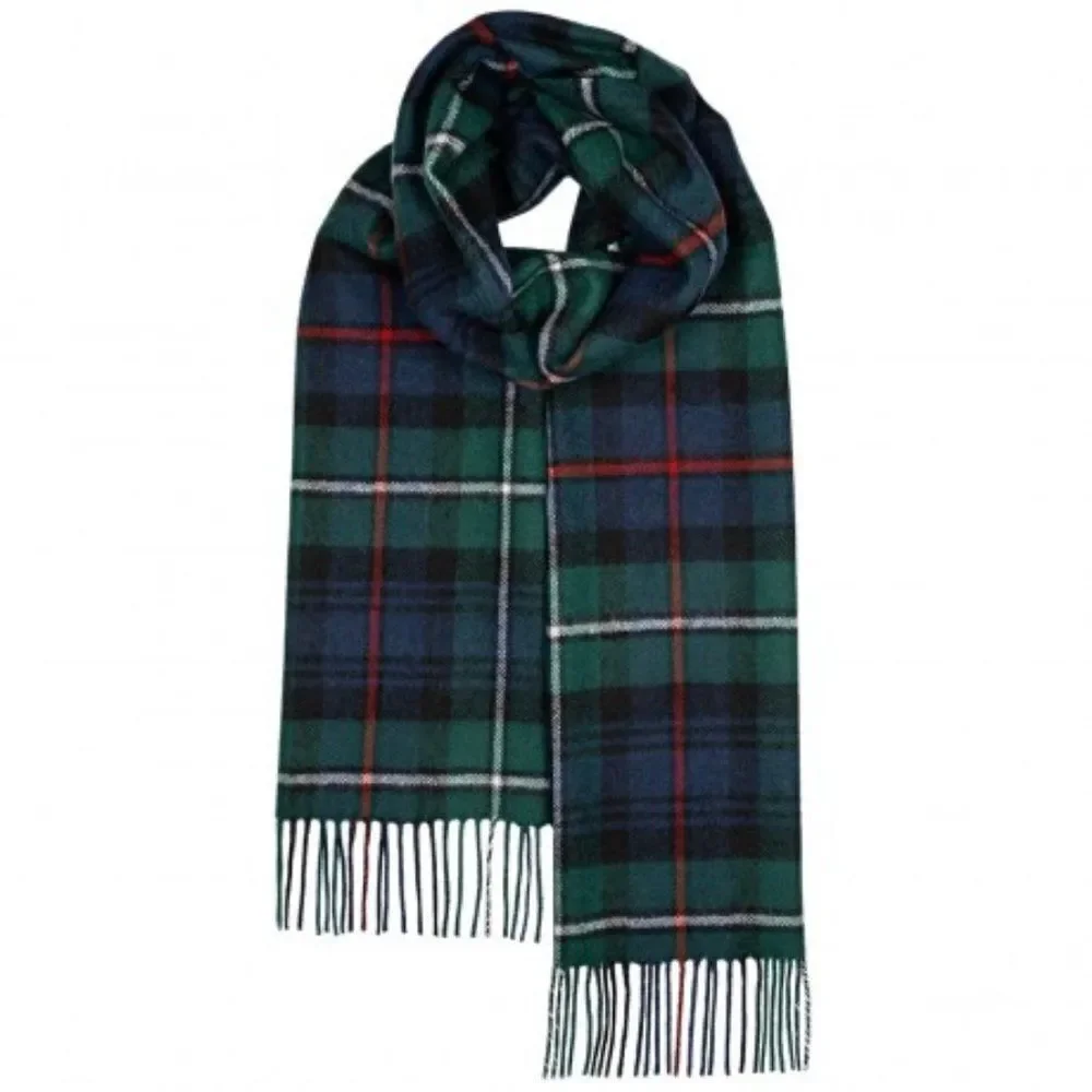 LOCHCARRON OF SCOTLAND BAILEY MACKENZIE MODERN LARGE LAMBSWOOL SCARF
